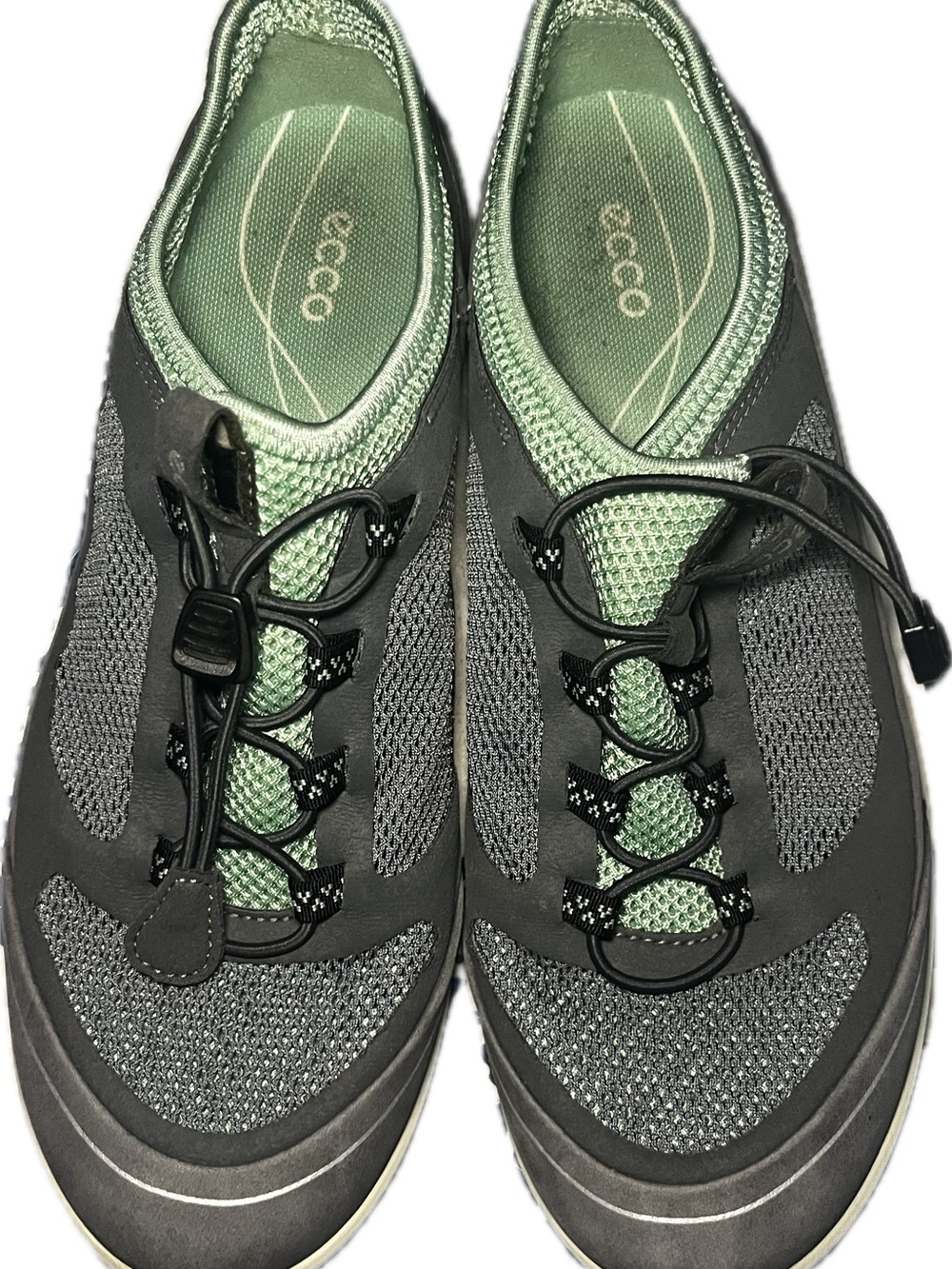 Ecco Arizona Toggle Women's Green and Gray Slip-On Water Shoes